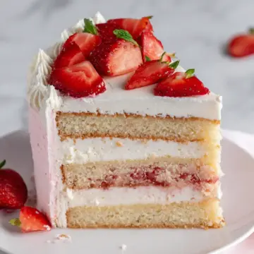 Strawberry Cheesecake Cake