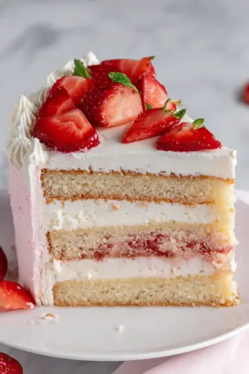 Strawberry Cheesecake Cake