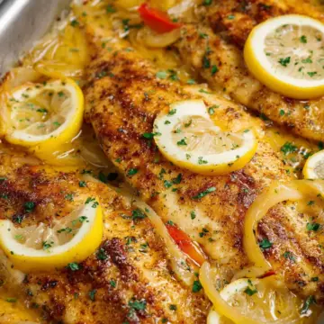 Baked Tilapia In Lemon Garlic Sauce
