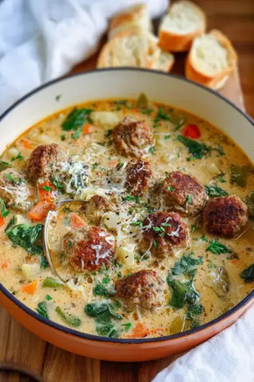 Creamy Meatball Soup (Easy Family Favorite)