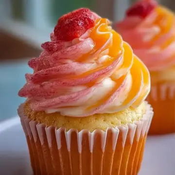 Mango Strawberry Sunset Cupcakes: A Delightful Recipe!