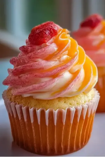 Mango Strawberry Sunset Cupcakes: A Delightful Recipe!