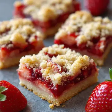 Strawberry Crumb Bars