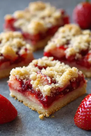 Strawberry Crumb Bars