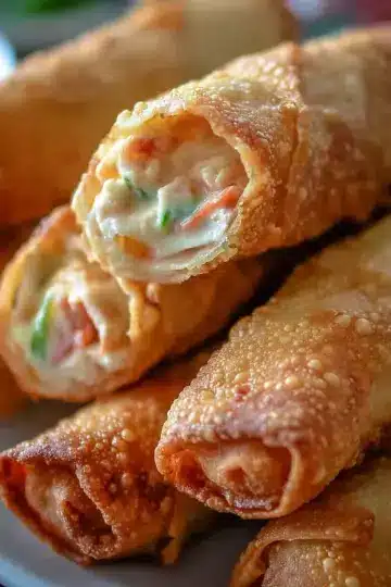 Crab Rangoon Egg Rolls