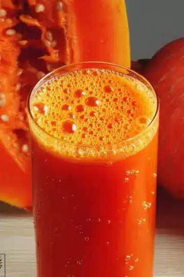 Papaya Pineapple Carrot Juice With Touch of Cardamom: Super Energy Drink