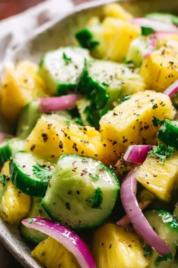 Pineapple Cucumber Salad