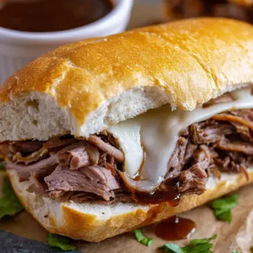 Crock Pot French Dip Sandwiches