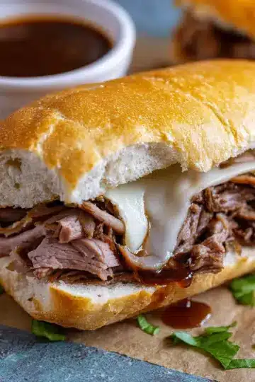 Crock Pot French Dip Sandwiches