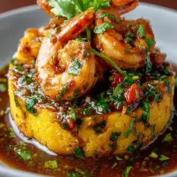 Garlic Shrimp Mofongo