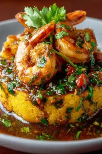 Garlic Shrimp Mofongo