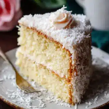 Fluffy & Moist Coconut Cake