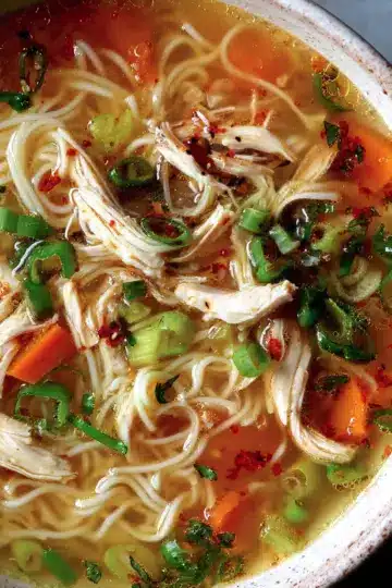 Ginger Garlic Chicken Noodle Soup