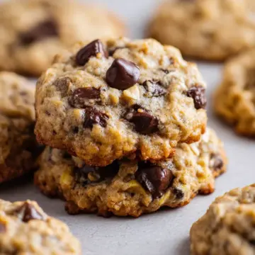 Banana Oatmeal Chocolate Chip Cookies
