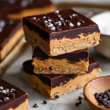 No Bake Chocolate Peanut Butter Protein Bars
