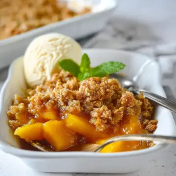 Simple Mango Crumble