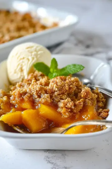 Simple Mango Crumble