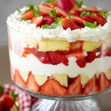 Strawberry Shortcake Trifle