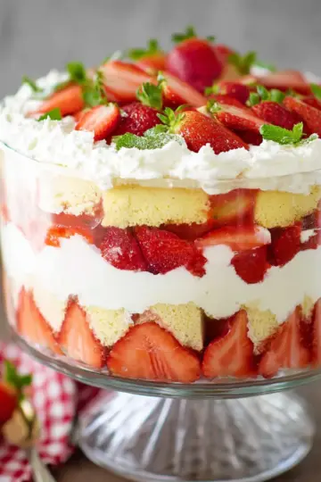 Strawberry Shortcake Trifle