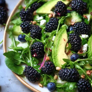 Blackberry, Avocado and Arugula Salad