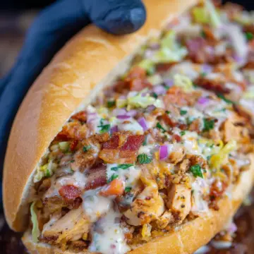 Chicken Bacon Ranch Chopped Sandwich