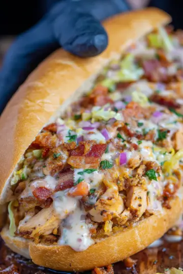 Chicken Bacon Ranch Chopped Sandwich