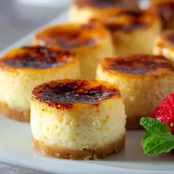 MINI CRÈME BRÛLÉE CHEESECAKES