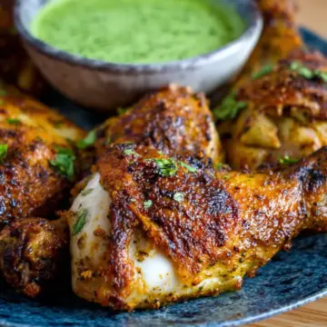 Peruvian Chicken with Green Sauce