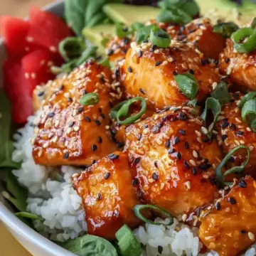 Crispy Salmon and Rice Bowl