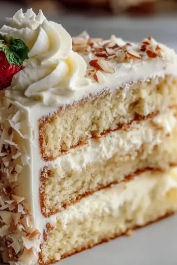 Italian Cream Cake Easy Recipe