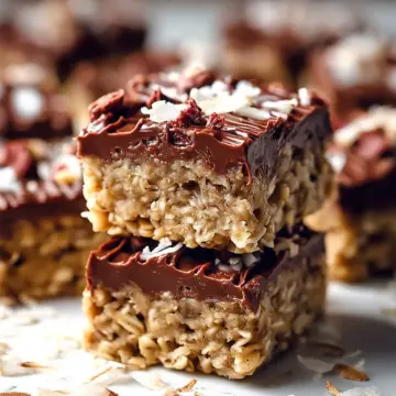 No Bake Chocolate Oatmeal Bars