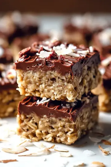 No Bake Chocolate Oatmeal Bars