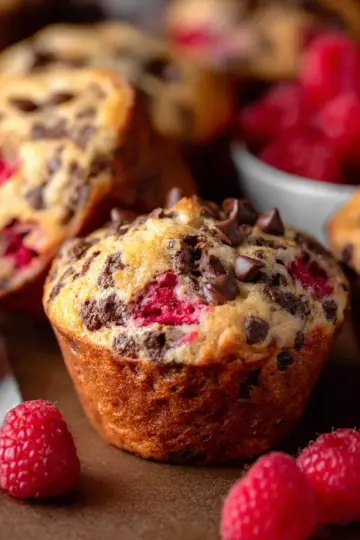 Chocolate Chip Raspberry Muffins