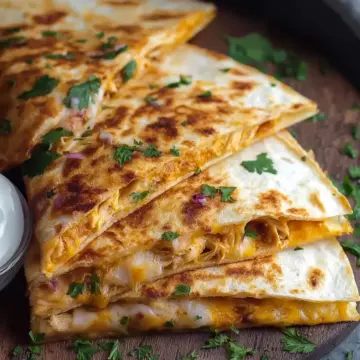 Quick Crack Chicken Quesadillas