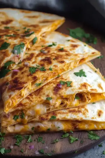 Quick Crack Chicken Quesadillas