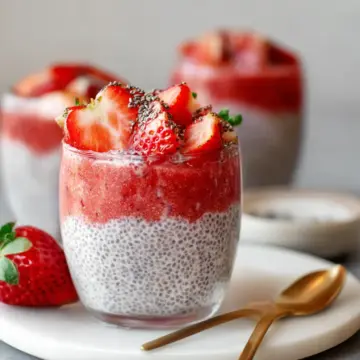 Strawberry Coconut Chia Pudding