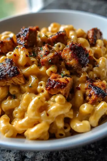 Honey Pepper Chicken Mac and Cheese