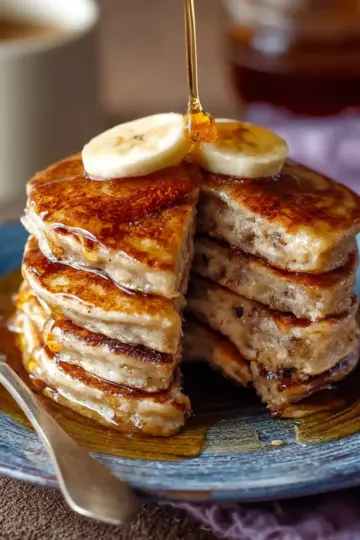 Brown Sugar Banana Bread Pancakes
