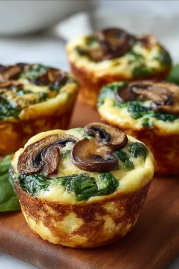 Spinach and Mushroom Quiche Muffins Recipe