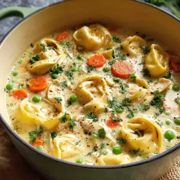 Classic Creamy Chicken Tortellini Soup
