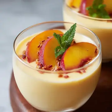 Homemade Peach Posset: A Creamy Summer Treat Recipe