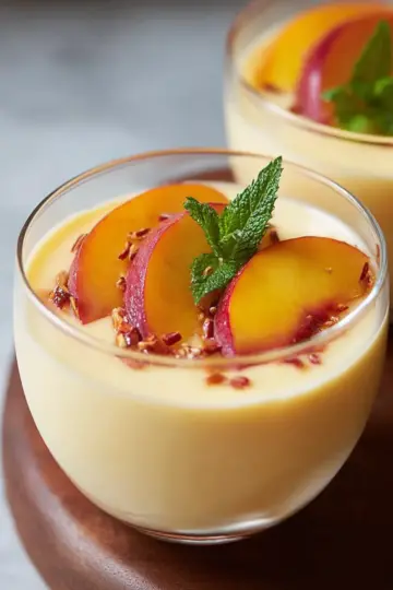 Homemade Peach Posset: A Creamy Summer Treat Recipe