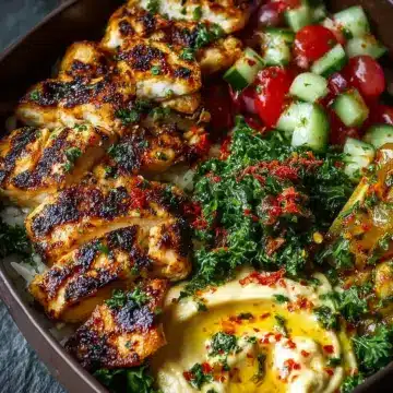 Lemon Chili Grilled Chicken Bowls