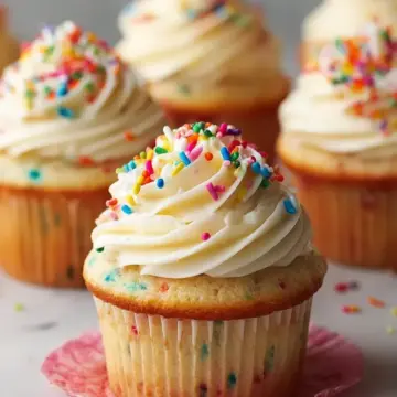 Simple Funfetti-Style Cupcakes