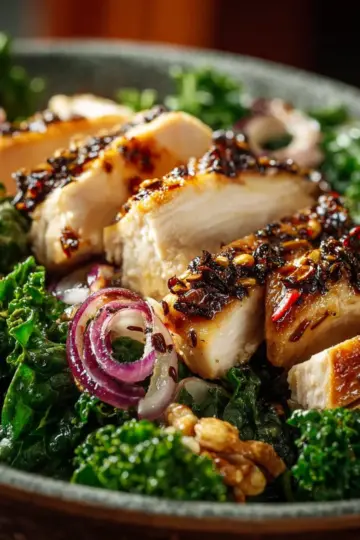 Marinated Kale and Chicken Bowls: A Wholesome Delight