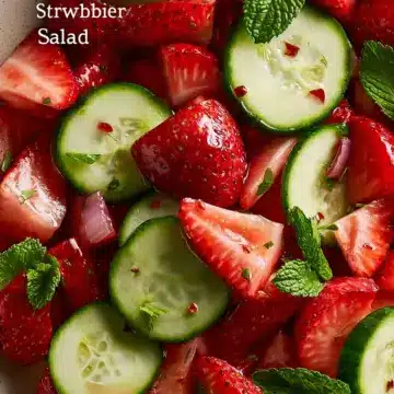 Cucumber Strawberry Salad