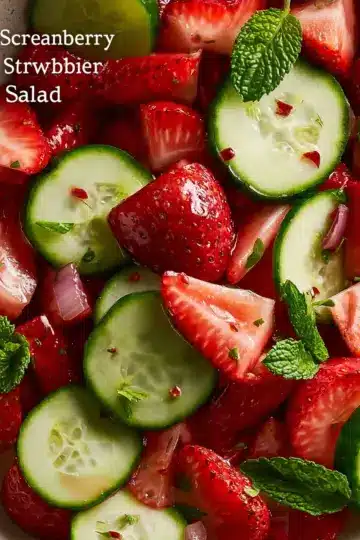 Cucumber Strawberry Salad