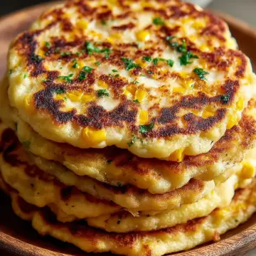 Venezuelan Sweet Corn Cachapas with Mozzarella Recipe