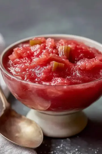 Smooth Sugar Free Rhubarb Compote