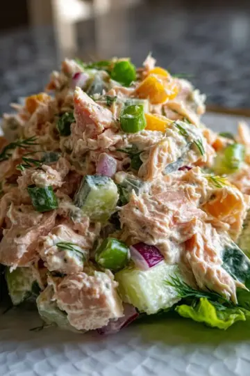 Quick Creamy Canned Salmon Salad
